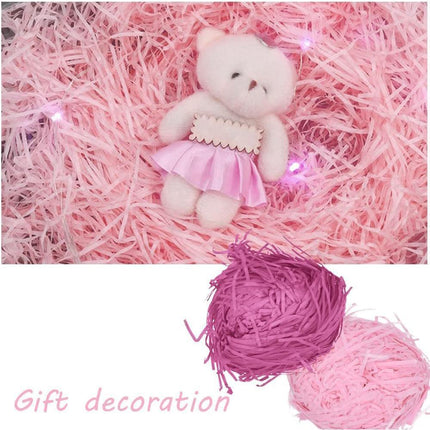 500g Colorful Raffia Paper Shreds Gift Box Filler Decorative Packaging