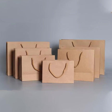 25pcs Paper Gift Bags Handbag Kraft Paper BagsParty Favors Wedding Packaging
