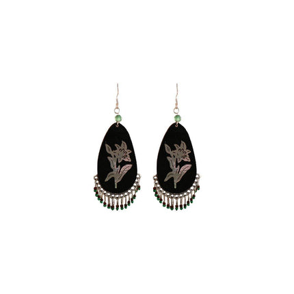 Elegant Chinese Style Silver Tassel Fringe Earrings Women Fashion Jewelry
