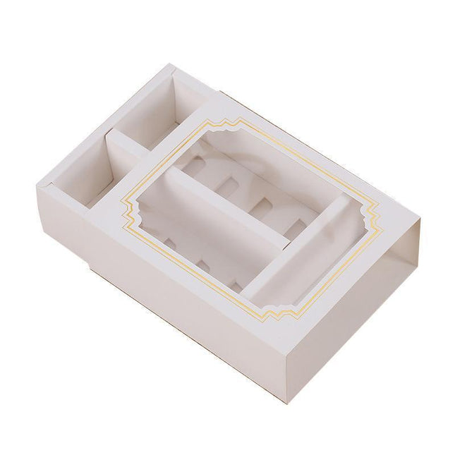100PCS Clear Rectangular Boxes for Macarons, Cookies & Bomboniere Favors - Aimall