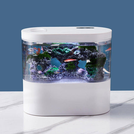 Mini Self-Circulating Desktop Fish Tank Eco-Friendly Creative Aquarium for Home