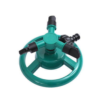 Small Disc Sprinkler 360 Degree Rotating Garden Sprayer Three Prong Spray Water