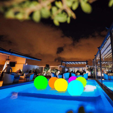 Outdoor Inflatable Beach Ball LED Light Swimming Pool Party Water Game Toys - Aimall