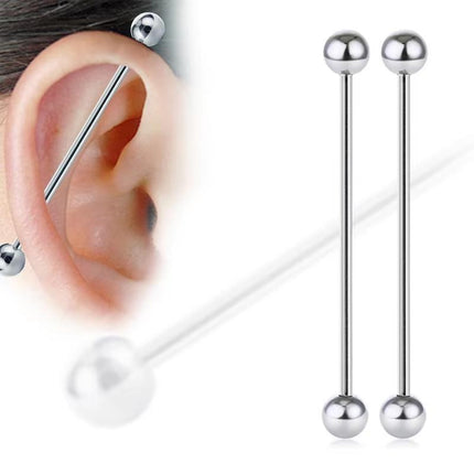 Hypoallergenic Body Piercing Jewelry Ear Bone Studs and Tongue Barbell Studs