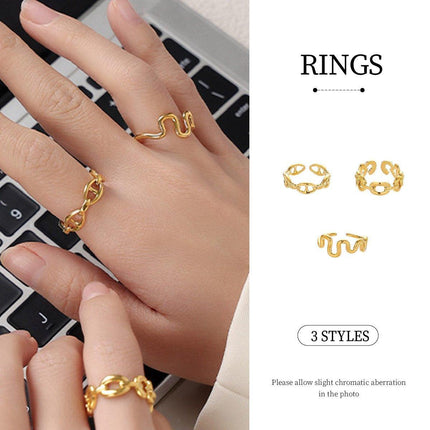 Elegant Light Luxury Line Ring for Women Fashionable All Match Personality Style