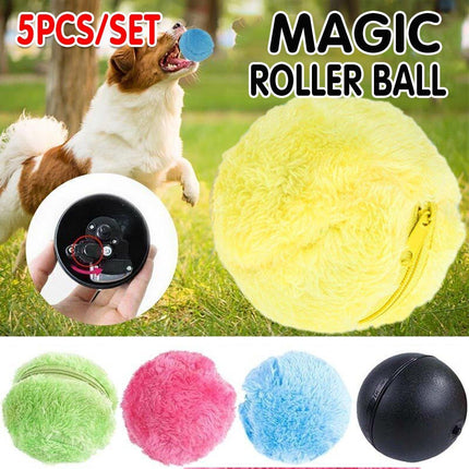 Automatic Magic Roller Ball Toy for Dogs Cats Pet Active Electric Rolling Toys - Aimall