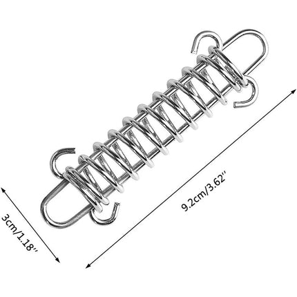 1-15PCS Outdoor Camping Tent Spring Wind Rope Buckle Fix Hook Buckles Silver Red