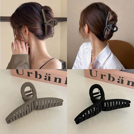 Frosted Large Shark Clip Hair Barrettes Ponytail Clip Hair Accessories Vintage - Aimall
