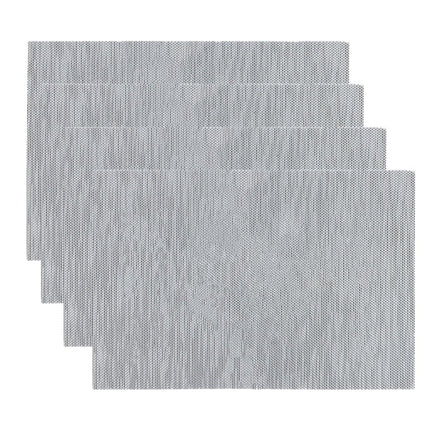 4PCS PVC Braided Placemat Heat Insulation Mat Home Non-slip Waterproof Coaster