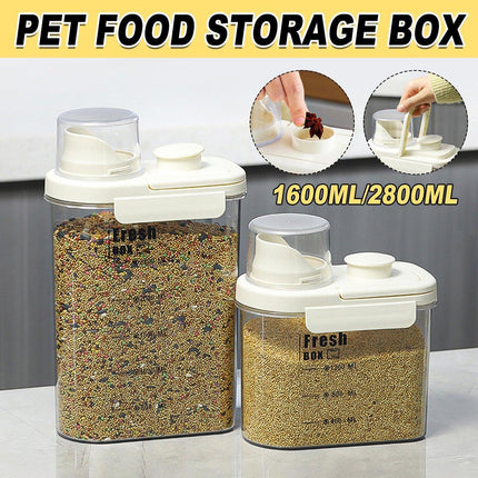 Sealed Moisture-Proof Pet Food Storage Bucket for Cat and Dog Treats Containers