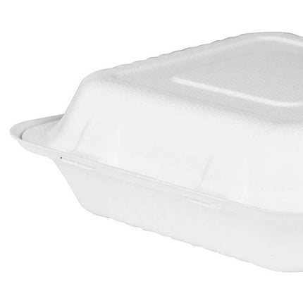 200/250PCS Biodegradable Compostable Ecofriendly Disposable Clamshell Food Box - Aimall