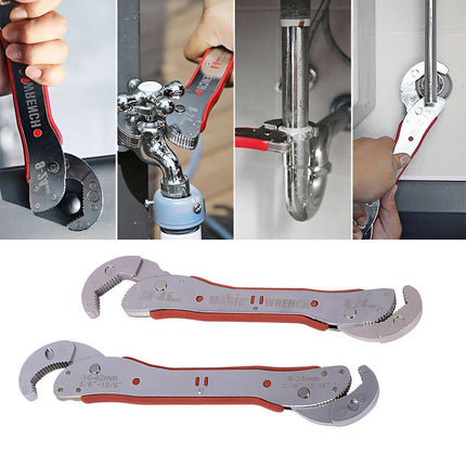 9-45mm Adjustable Wrench Wrench Multifunction Tool Quick Grip Universal Spanner - Aimall