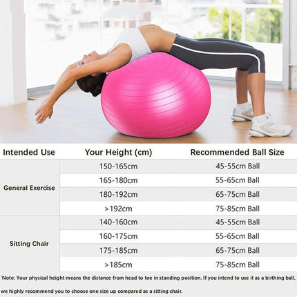 Explosion-Proof Thickened Inflatable Yoga Ball Massage Fitness Stability Ball