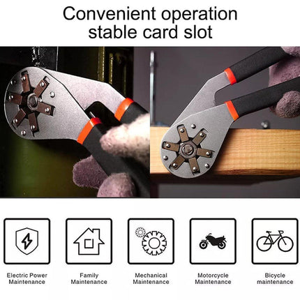 6/8 inch Universal Adjustable Wrench Hand Tool Multi-function Hex Socket Spanner