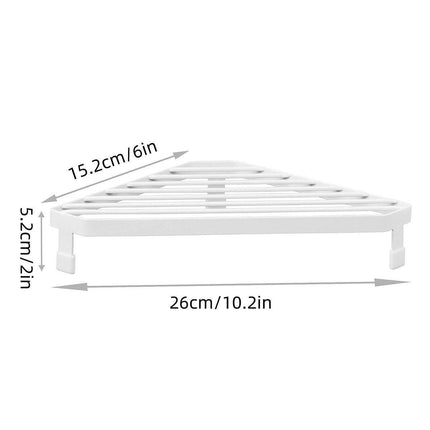 Kitchen Corner Shelf Triangle Countertop Organizer Multifunction Storage Rack