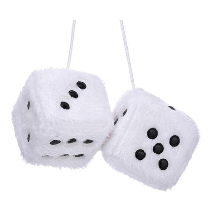 1pair Dice Plush Toy Cube Pendant Keychain Charm Cute Soft Accessory Gift