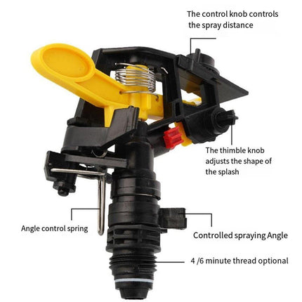 Agricultural Irrigation Lawn Sprinkler 360 Degree Rotating Automatic Rocker Spray