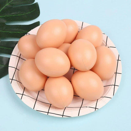 Plastic Painting Eggs DIY Toy Fake Eggs Colourful Drawing Craft Durable Egg