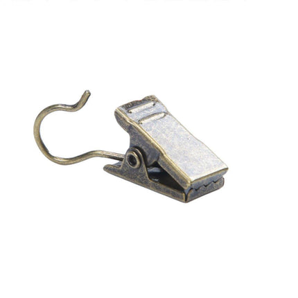 50PCS Stainless Steel Curtain Clip Hooks Strong Load-bearing Shower Accessories