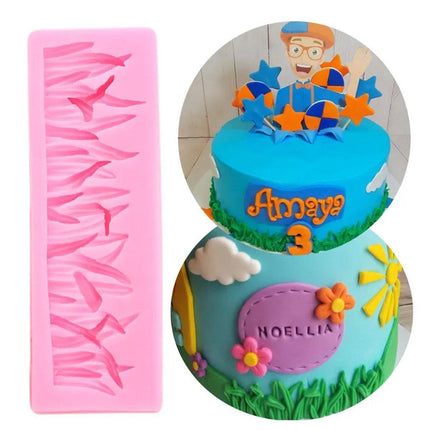 2PCS Grass Shape Silicone Cake Mold DIY Chocolate Baking Tool for Cookies Cake