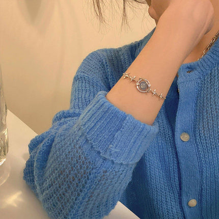 Elegant Celestial Star Charm Bracelet for Women Girls Dainty Fashion Jewelry