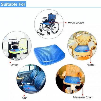 Gel Honeycomb Seat Comfort Cushion Flex Back Support Spine Protector Pain Relief - Aimall