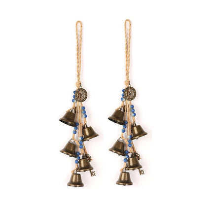2X Witch Bells Protection For Door Knob Hanger Wind Chimes Clear Negative Energy