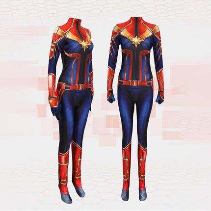 Halloween Cos Leotard Cosplay Cosplay Stage Performance Costume Jumpsuit Christmas Marvel Captain