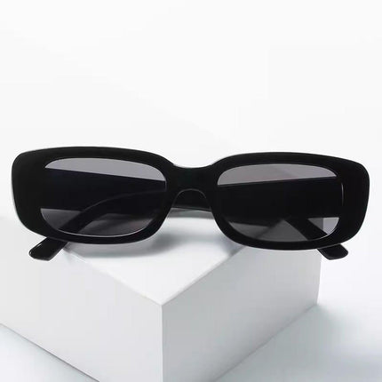 Unisex Fashion Small Frame Sunglasses Colorful Rectangle Glasses Shades Goggles - Aimall