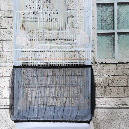 M Size Shell Skirt Mesh Cover Pet Bird Cage Guard Nylon Net Seed Catcher - Aimall