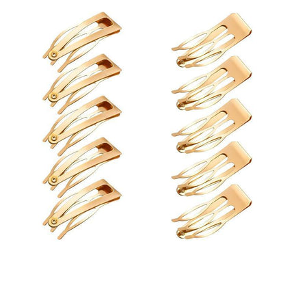 UP 30X Double-grip Hair Clips Metal Snap Barrettes Hair Styling Tool Women Girls - Aimall