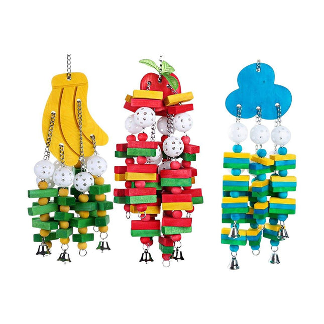 Wooden Parrot Chew Toy Bird Toys for Large and Small Birds Natural Pet Chew Toy