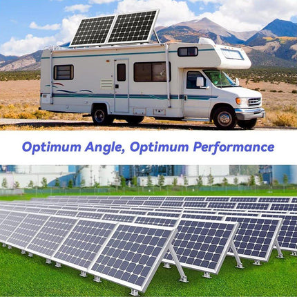 Adjustable Solar Panel Mounting Brackets 15-30 Degrees Aluminum Roof PV Support