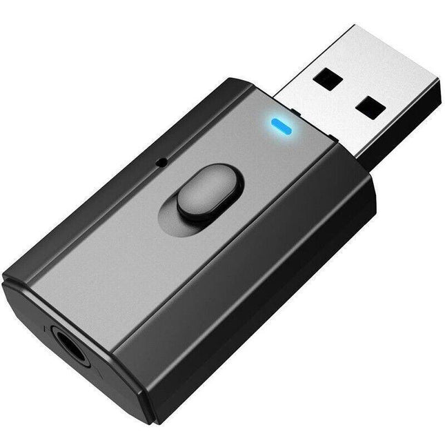 USB Bluetooth 5.0 Transmitter Receiver Audio Adapter AUX 3.5mm TV CAR PC Speaker - Aimall