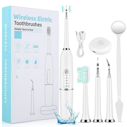 Electric Ultrasonic Dental Calculus Remover Tartar Scaler Scraper Tooth Cleaner - Aimall