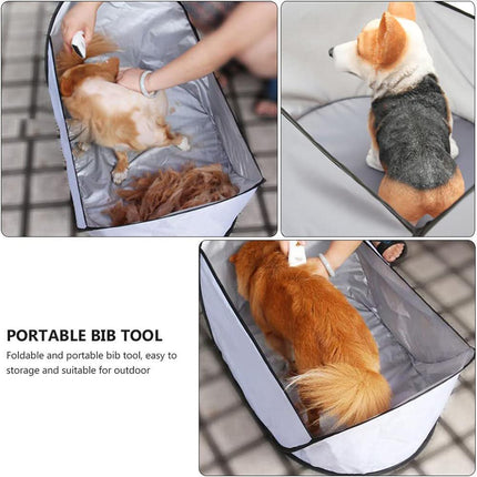 Pet Grooming Shearing Bib for Large Small Dogs Cats Pets 5 Colors Optional - Aimall