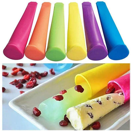 8PCS Silicone Ice Block Moulds/Ice Cream Molds/Icy Pole Jelly Pop Popsicle Maker - Aimall