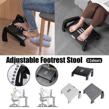 1PC Adjustable Office Foot Rest Pedal Stool Sofa Leg Support for Home or Desk Use