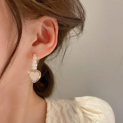 Chic Heart Love Stud Earrings Romantic Gift Women Fashion Jewelry Accessory