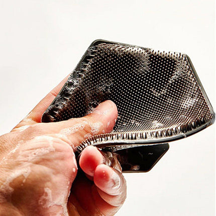 Silicone Bath Brush Soft Bristle Body Scrubber Facial Cleaning Massage Tool