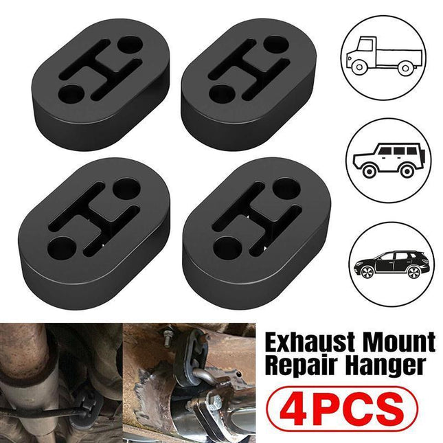 4PCS Exhaust Mount Repair Hanger Bracket Heavy Duty Rubber Replacement Universal - Aimall