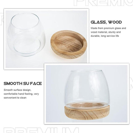 Japanese Style Small Glass Vases Fish Tank for Home Decor