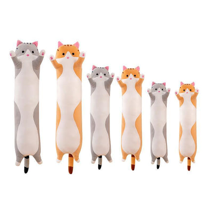Soft Cute Plush Cat Cats Doll Stuffed Kitten Pillow Gift Cushion Toy For Kids Brown - Aimall