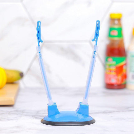 8PCS Kitchen Bag Holder Stand Plastic Storage Rack Food Storage Bag Organizer