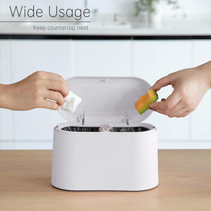 Desktop Wastebasket Organizer Small Trash Bin Compact Wastebasket for Office Use