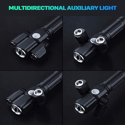 1pc Bike Front Rear LED Lights Set Mountain Bicycle USB Rechargeable Torch Lamp No Battery