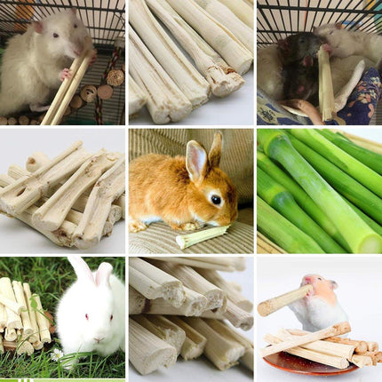 Natural Rabbit Molar Snacks Hamster Branches Sweet Bamboo Grinding Teeth Wood