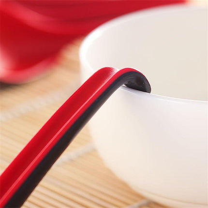 10PCS Soup Ramen Spoons Asian Chinese Japanese Utensils Long HandleHook Flatware - Aimall