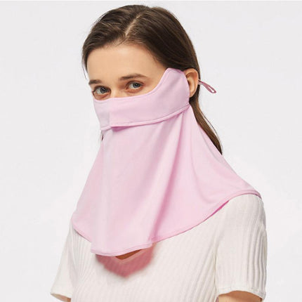 Ice Silk Sunscreen Mask Scarf Head Face Neck Gaiter UV Protection Outdoor Hiking - Aimall