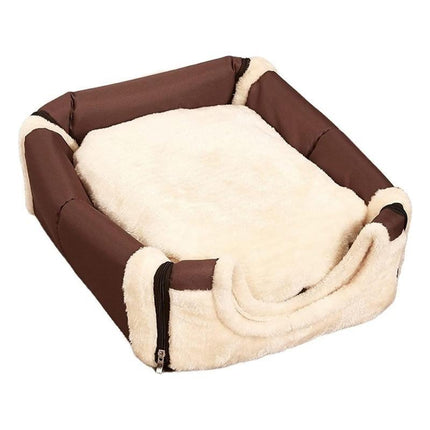 S Size Pet House Kennel Soft Igloo Beds Cave Cat Puppy Bed Warm Cushion Fold - Aimall